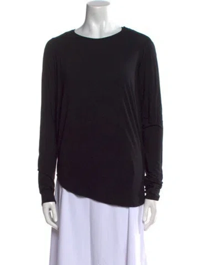 Pre-owned Zero + Maria Cornejo Crew Neck Long Sleeve Sweatshirt In Black