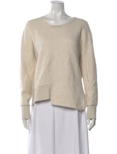 Pre-owned Zero + Maria Cornejo Crew Neck Long Sleeve Sweatshirt In Neutral