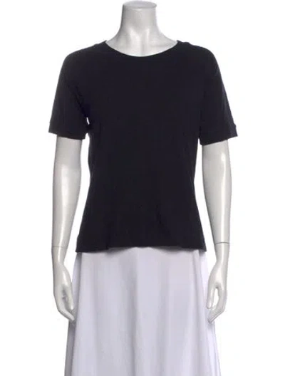 Pre-owned Zero + Maria Cornejo Crew Neck Short Sleeve T-shirt In Black