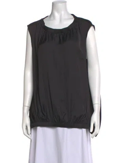 Pre-owned Zero + Maria Cornejo Crew Neck Sleeveless Top In Grey