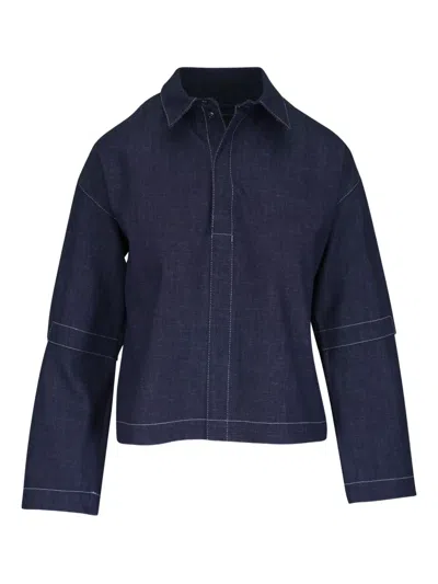 Zero + Maria Cornejo Denim Blouse