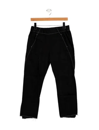 Pre-owned Zero + Maria Cornejo High-rise Straight Leg Jeans In Black