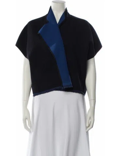 Pre-owned Zero + Maria Cornejo Jacket In Blue