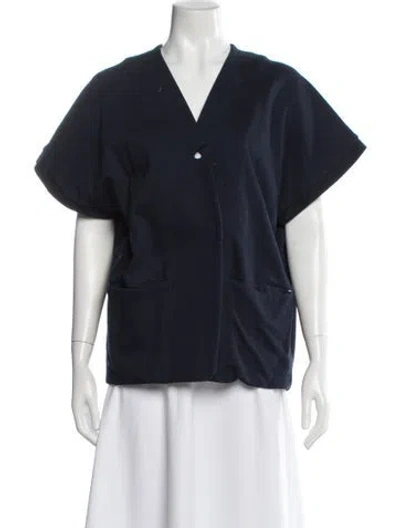 Pre-owned Zero + Maria Cornejo Jacket In Blue