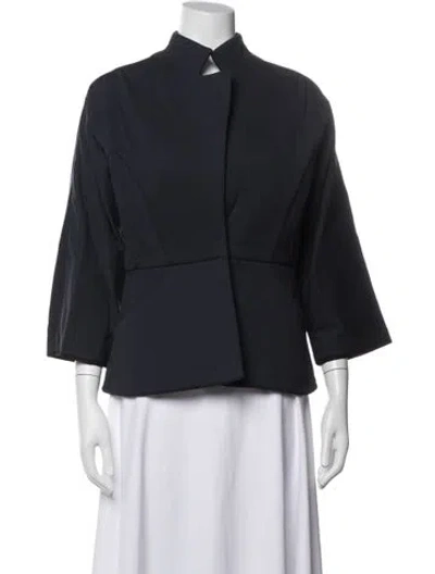 Pre-owned Zero + Maria Cornejo Jacket In Blue