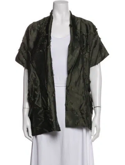 Pre-owned Zero + Maria Cornejo Jacket In Green