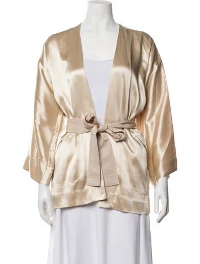 Pre-owned Zero + Maria Cornejo Jacket In Metallic/neutrals
