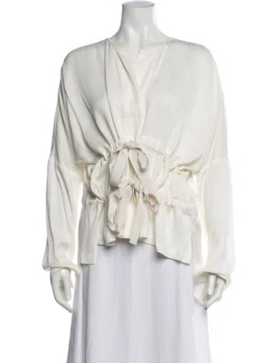 Pre-owned Zero + Maria Cornejo Jacket In White