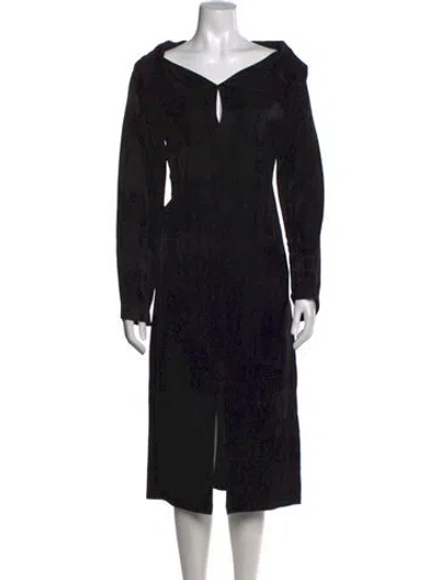 Pre-owned Zero + Maria Cornejo Knee-length Dress In Black