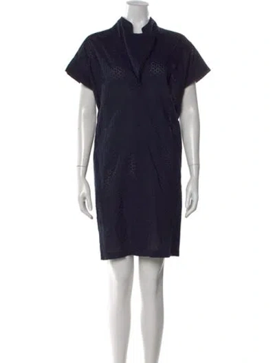 Pre-owned Zero + Maria Cornejo Knee-length Dress In Blue