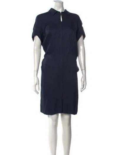 Pre-owned Zero + Maria Cornejo Knee-length Dress In Blue