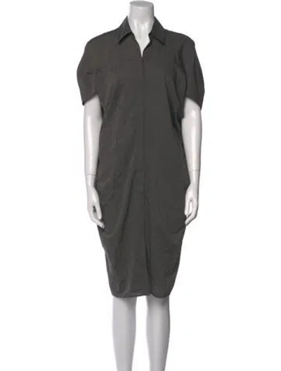 Pre-owned Zero + Maria Cornejo Knee-length Dress In Gray