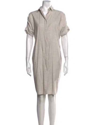 Pre-owned Zero + Maria Cornejo Knee-length Dress In Gray