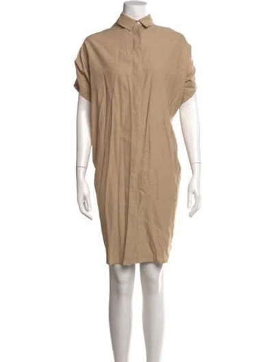 Pre-owned Zero + Maria Cornejo Knee-length Dress In Neutral