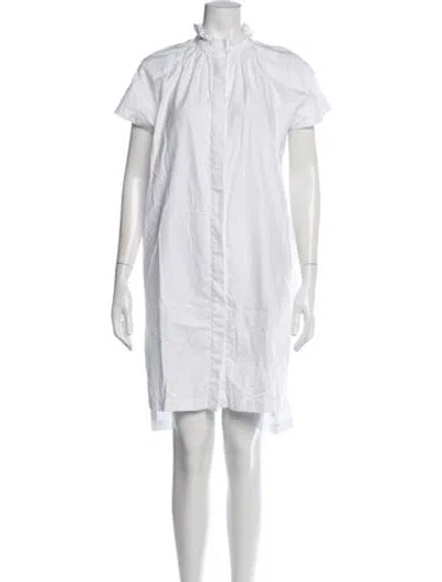 Pre-owned Zero + Maria Cornejo Knee-length Dress In White
