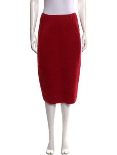 Pre-owned Zero + Maria Cornejo Knee-length Skirt W/ Tags In Red