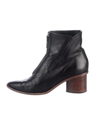 Pre-owned Zero + Maria Cornejo Leather Boots In Black