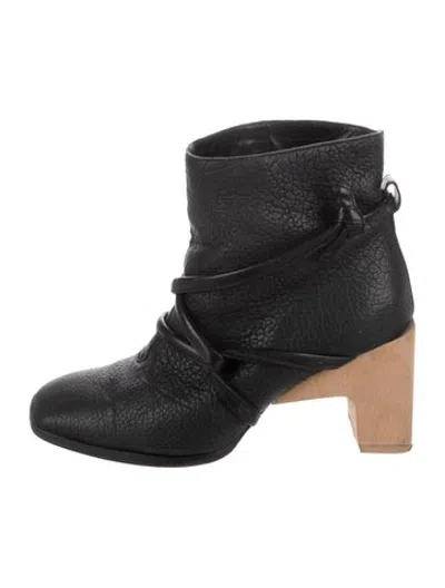 Pre-owned Zero + Maria Cornejo Leather Boots In Black