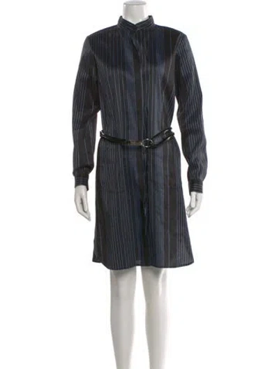 Pre-owned Zero + Maria Cornejo Linen Knee-length Dress In Black