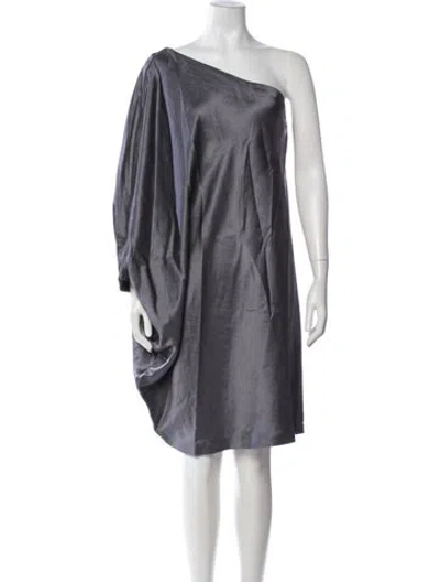 Pre-owned Zero + Maria Cornejo Linen Knee-length Dress In Grey