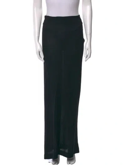 Pre-owned Zero + Maria Cornejo Long Skirt In Black