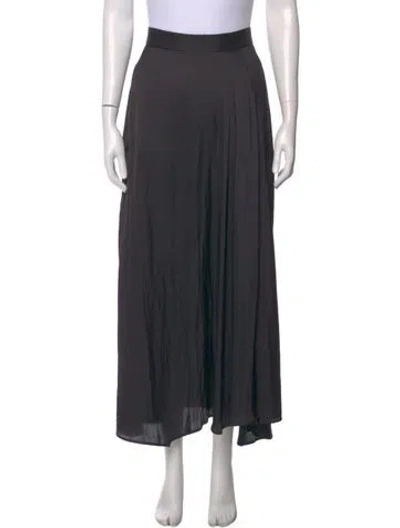Pre-owned Zero + Maria Cornejo Long Skirt In Gray
