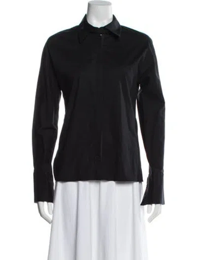 Pre-owned Zero + Maria Cornejo Long Sleeve Top In Gray