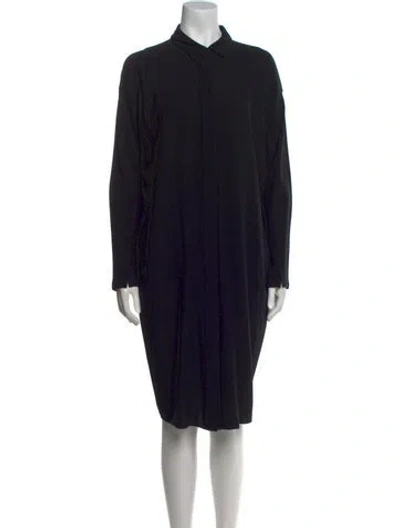Pre-owned Zero + Maria Cornejo Midi Length Dress In Black