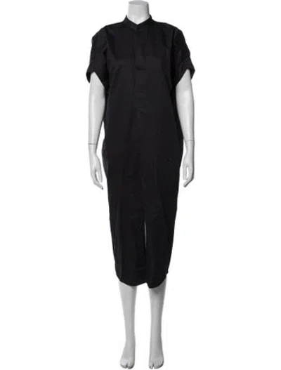 Pre-owned Zero + Maria Cornejo Midi Length Dress In Black