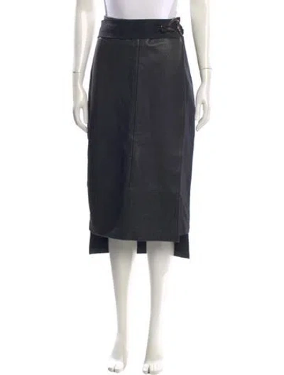 Pre-owned Zero + Maria Cornejo Midi Length Skirt In Black