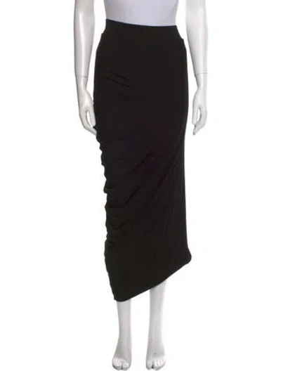 Pre-owned Zero + Maria Cornejo Midi Length Skirt In Black