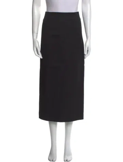 Pre-owned Zero + Maria Cornejo Midi Length Skirt In Black