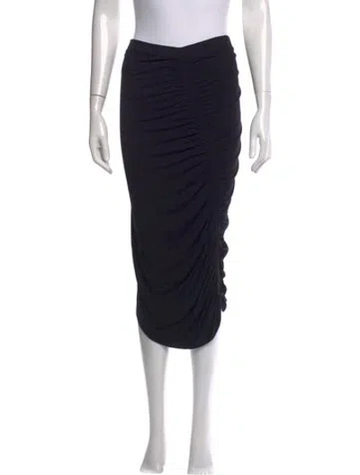 Pre-owned Zero + Maria Cornejo Midi Length Skirt In Black