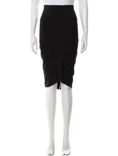 Pre-owned Zero + Maria Cornejo Midi Length Skirt In Black