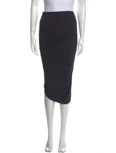Pre-owned Zero + Maria Cornejo Midi Length Skirt In Gray