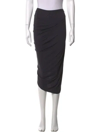 Pre-owned Zero + Maria Cornejo Midi Length Skirt In Grey