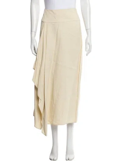 Pre-owned Zero + Maria Cornejo Midi Length Skirt In Neutral