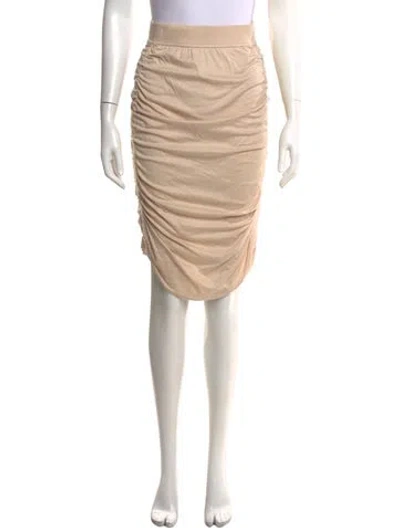 Pre-owned Zero + Maria Cornejo Midi Length Skirt In Neutrals