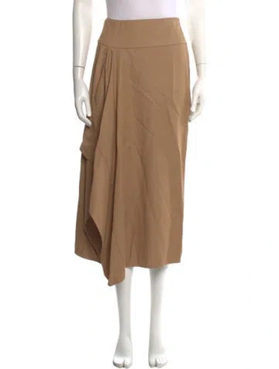 Pre-owned Zero + Maria Cornejo Midi Length Skirt In Neutrals