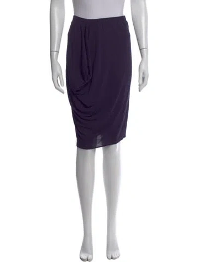 Pre-owned Zero + Maria Cornejo Midi Length Skirt In Purple