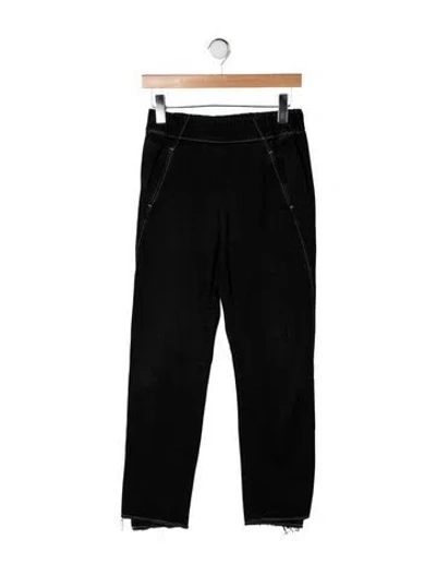Pre-owned Zero + Maria Cornejo Mid-rise Straight Leg Jeans In Black