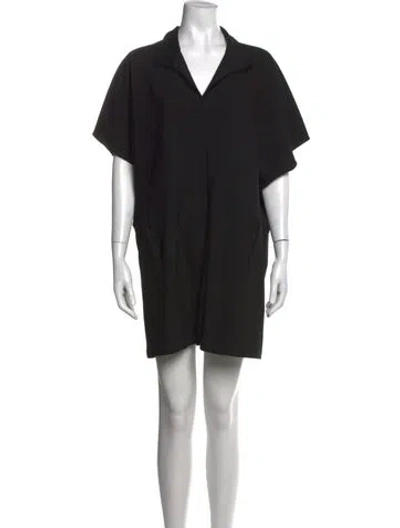 Pre-owned Zero + Maria Cornejo Mini Dress In Black