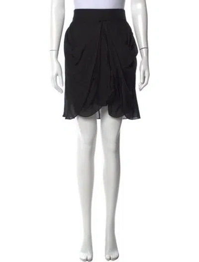 Pre-owned Zero + Maria Cornejo Mini Skirt In Black