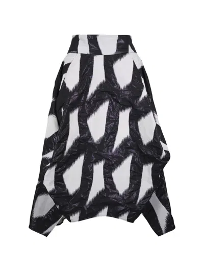 Zero + Maria Cornejo Nio Flared Geometric-pattern Skirt In Multi