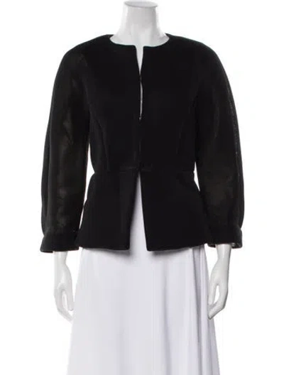 Pre-owned Zero + Maria Cornejo Nylon Evening Jacket In Black