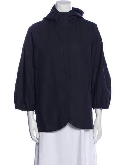 Pre-owned Zero + Maria Cornejo Nylon Jacket In Blue