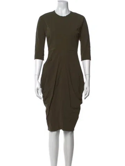 Pre-owned Zero + Maria Cornejo Nylon Knee-length Dress In Green