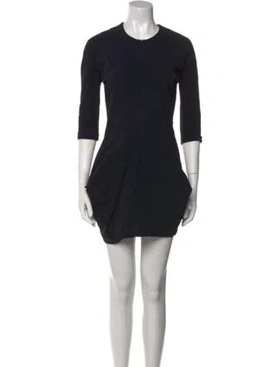 Pre-owned Zero + Maria Cornejo Nylon Mini Dress In Black
