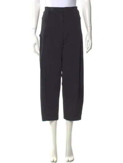 Pre-owned Zero + Maria Cornejo Nylon Straight Leg Pants In Gray