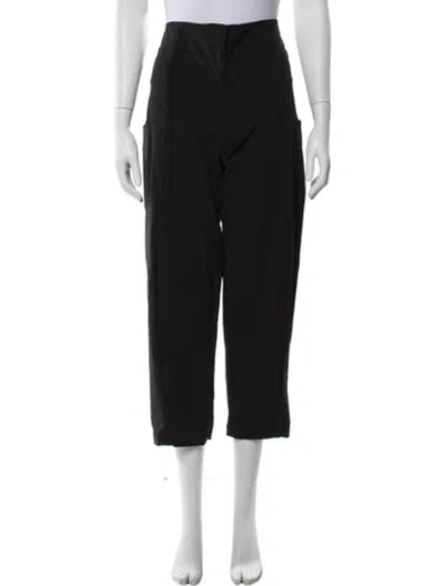 Pre-owned Zero + Maria Cornejo Nylon Wide Leg Pants In Black